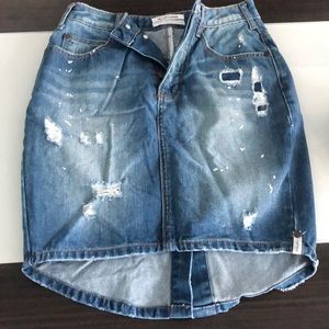 One teaspoon denim skirt